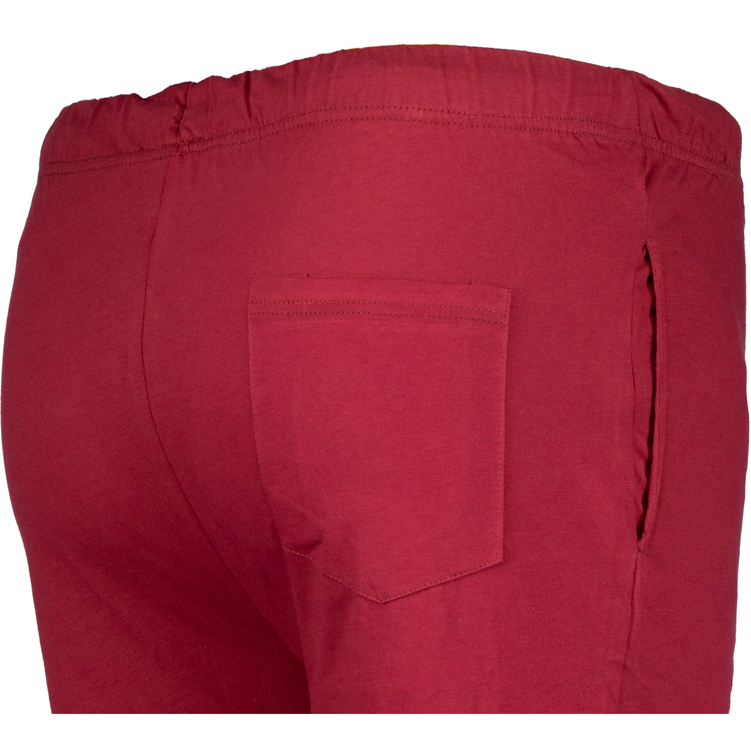 Short sleep pants for men by ADAMO series "Gerd" dark red in oversizes up to 10XL