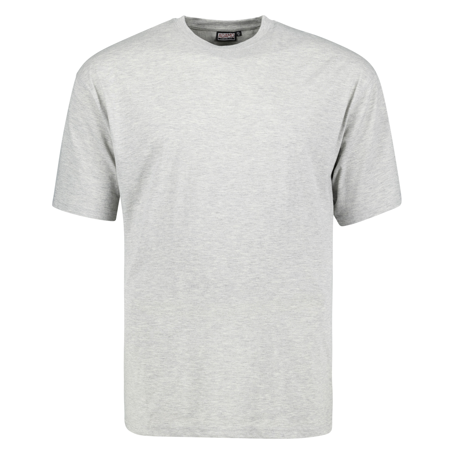 Graumeliertes T-Shirt COMFORT FIT im Doppelpack von ADAMO bis Übergröße 12XL