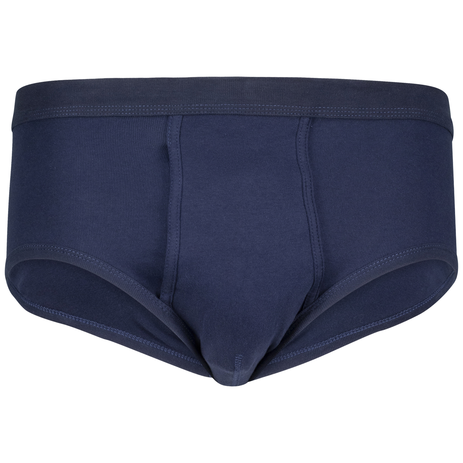 Slip ROYAL with fly in double rib navy by ADAMO until oversize 20