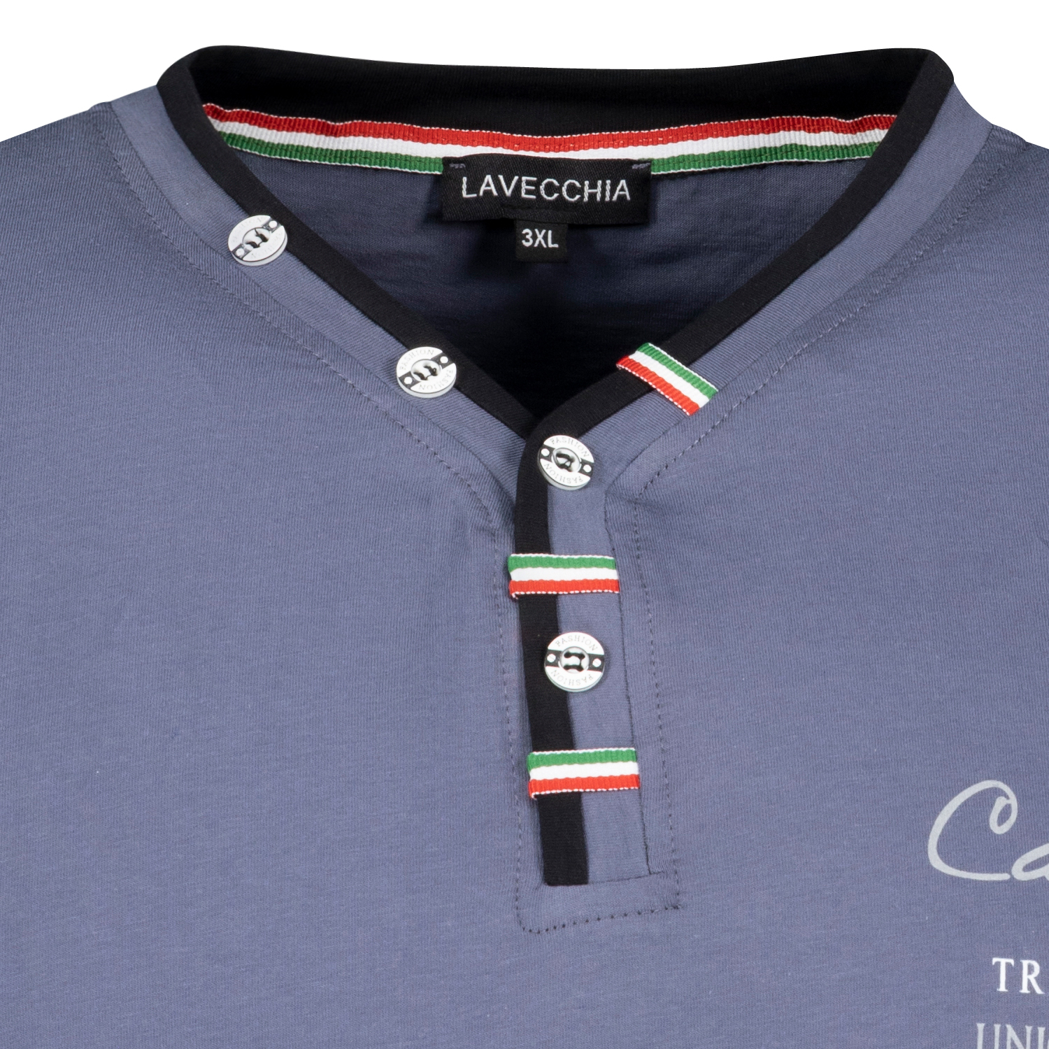 T-Shirt anthrazit von Lavecchia in Übergrößen bis 8XL