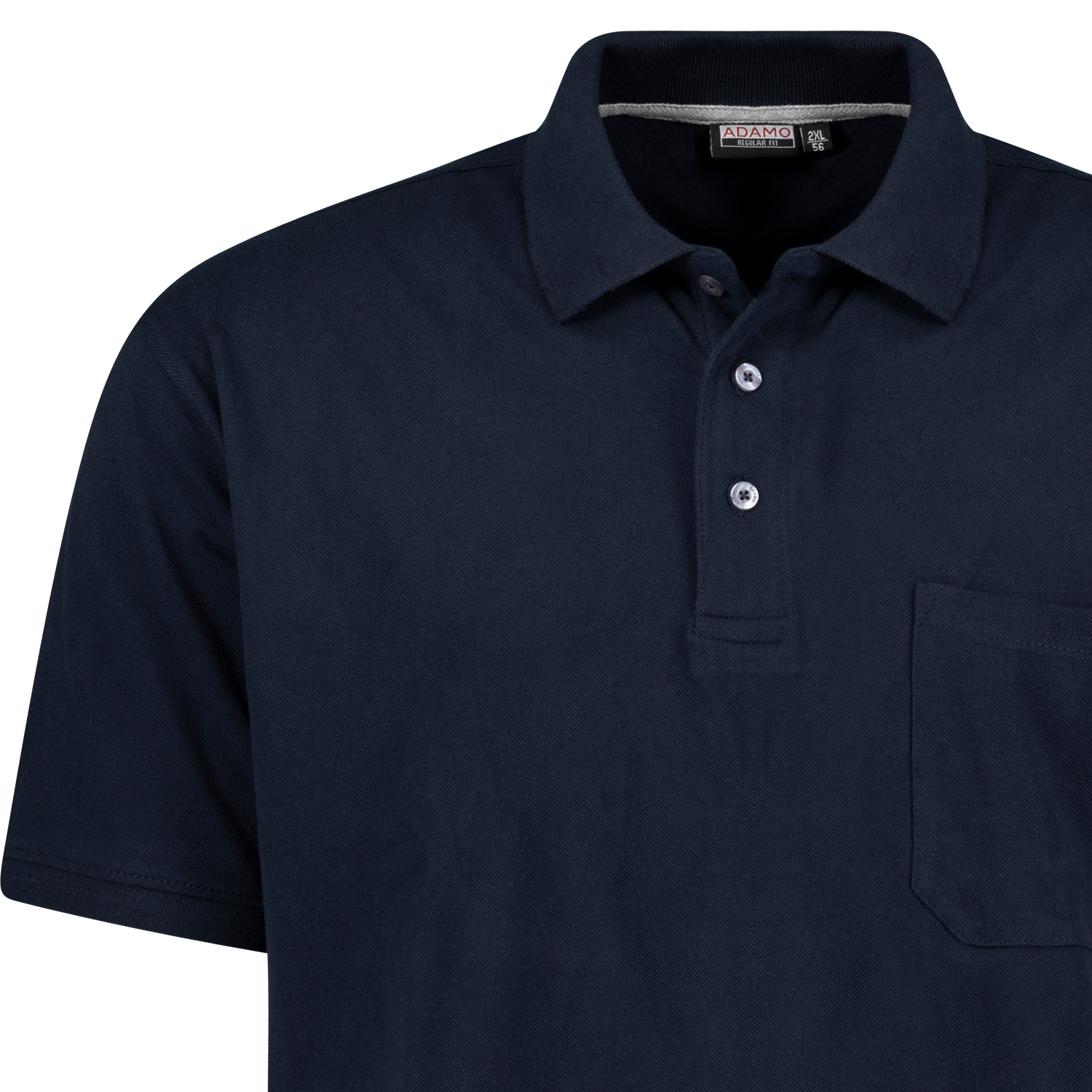 Short sleeve polo shirt REGULAR FIT series Klaas by Adamo in navy up to oversize 10XL