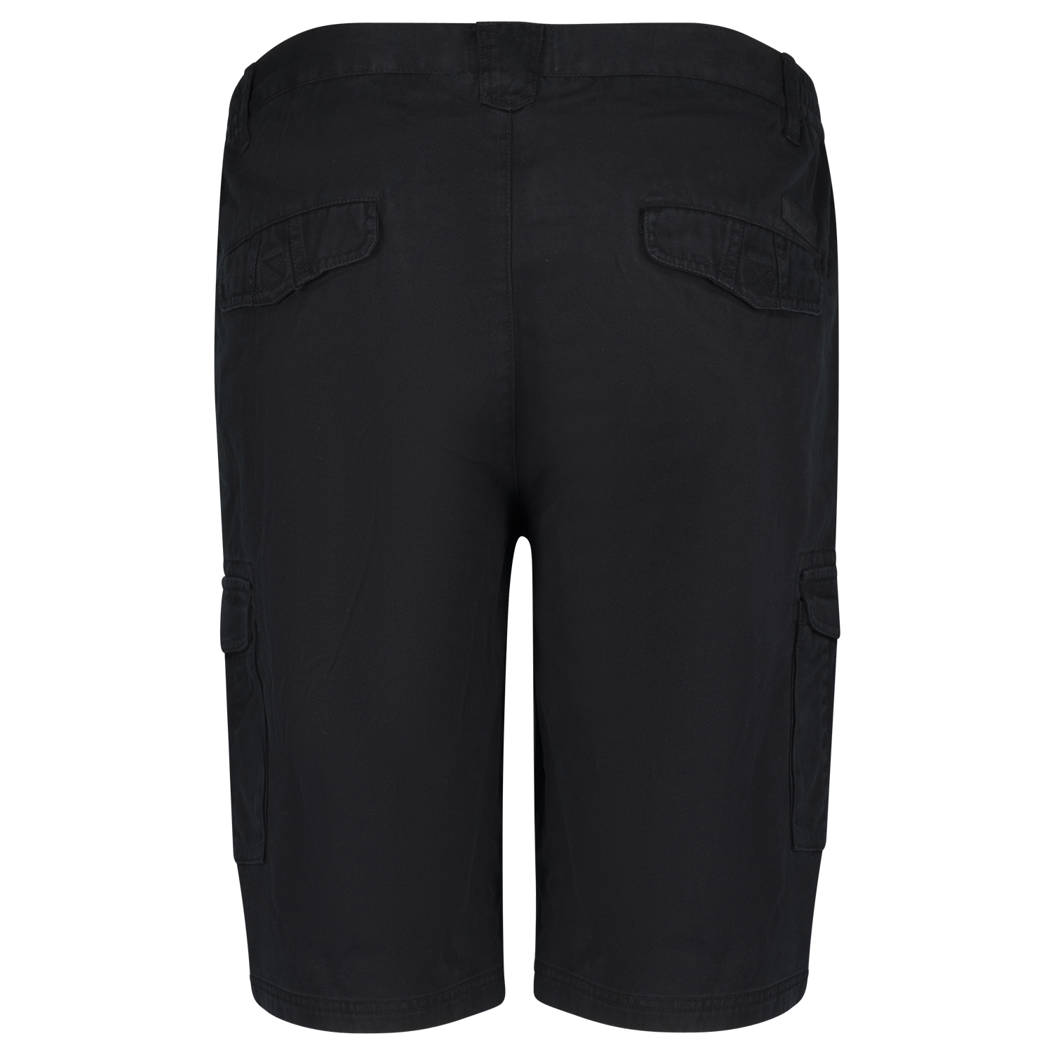 Black cargo shorts by North 56°4 in oversizes until 8XL