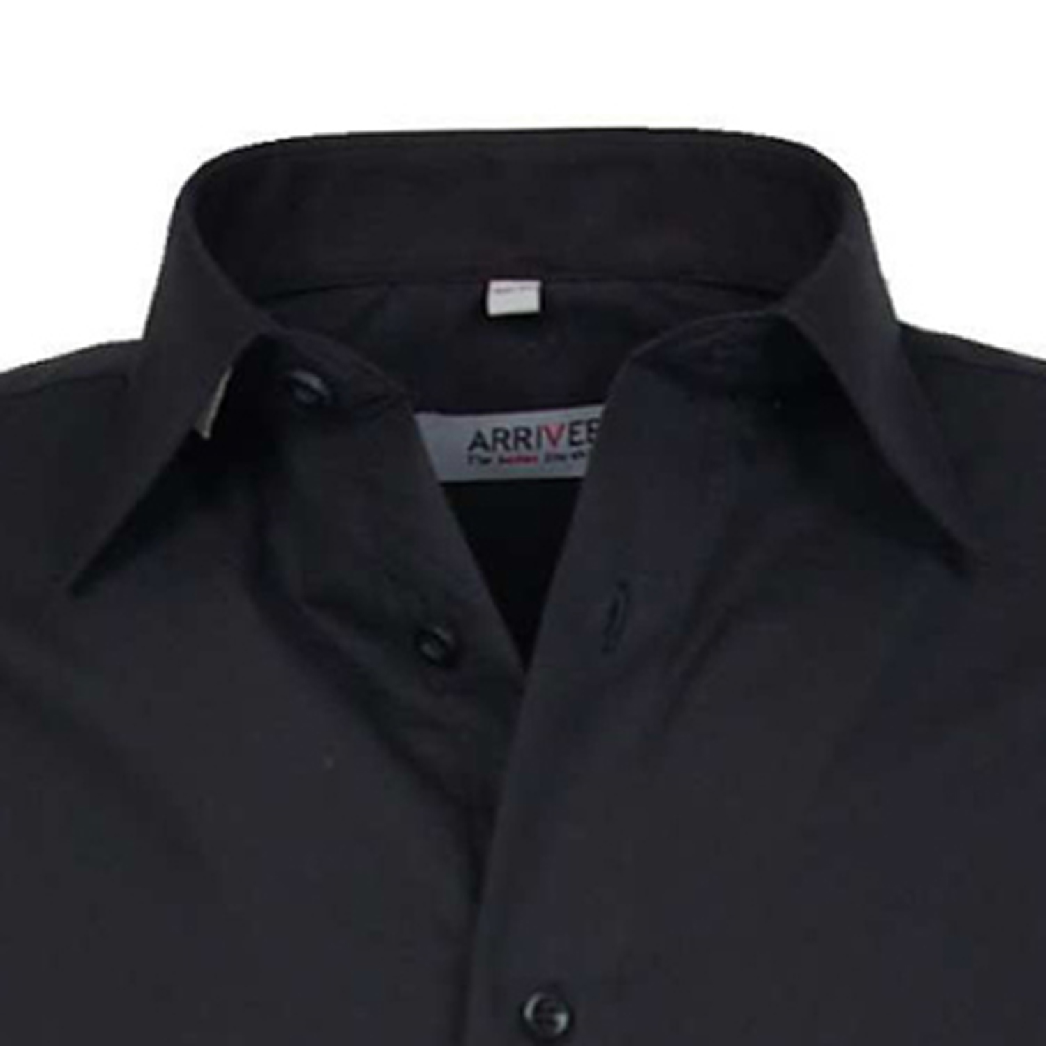 Black shirt by ARRIVEE in big sizes XL up to 8XL