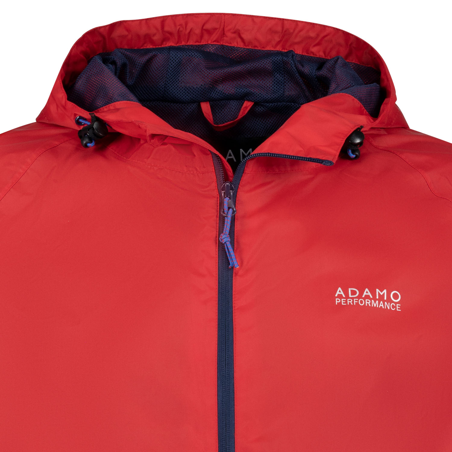 Men's rain jacket red series London by ADAMO in oversizes up to 12XL