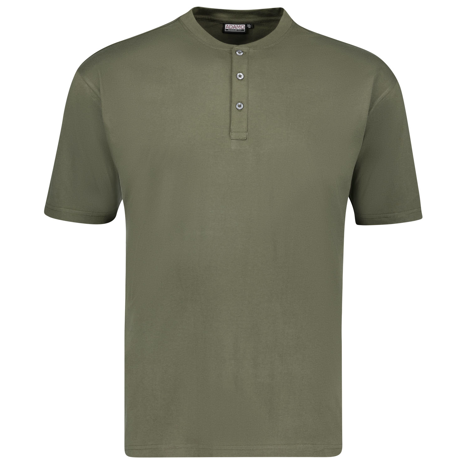 T-shirt in olive series Silas regular fit by Adamo for men up to oversize 10XL
