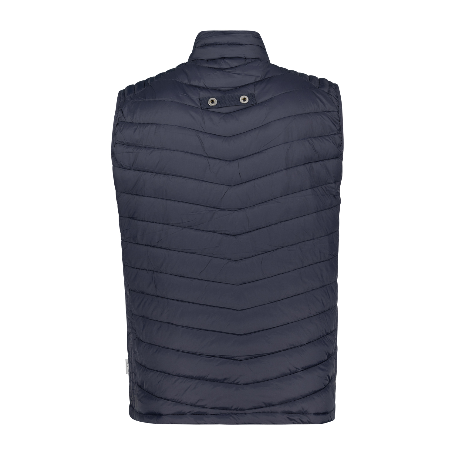 Quilted waistcoat for men in navy by blue wave in plus sizes up to 10XL