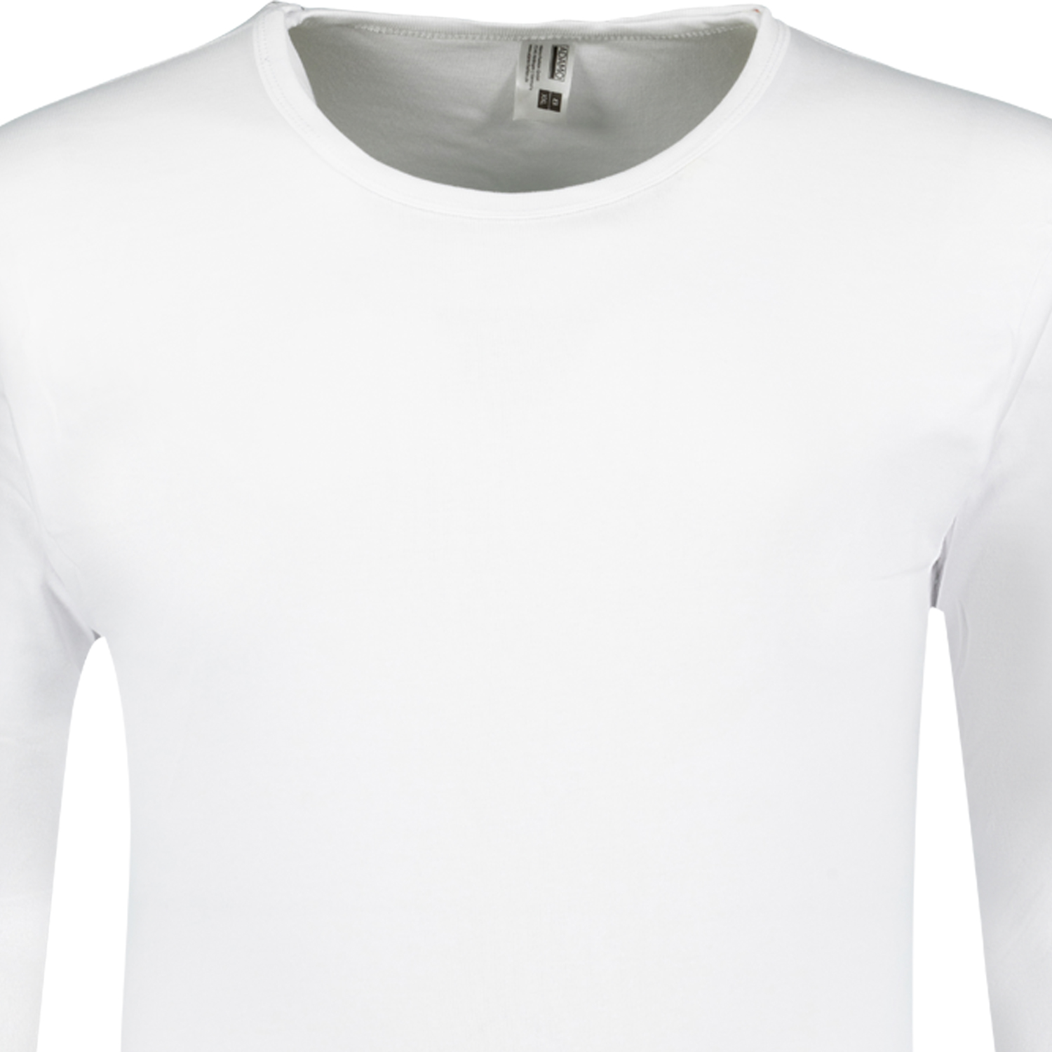 ROYAL Feinripp Unterhemd langarm in weiß von ADAMO bis Übergröße 20