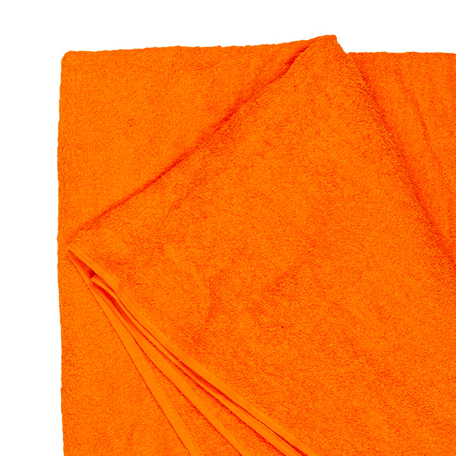 Bath towel series Helsinki in orange by Adamo in large sizes 100x220 cm or 155x220 cm